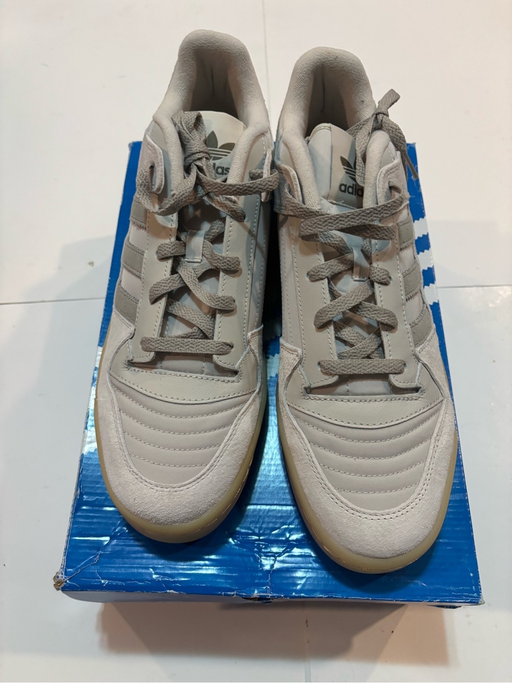 Size 13 - adidas Forum Low CL Talc/ Sesame/ Clay Men’s Sneakers